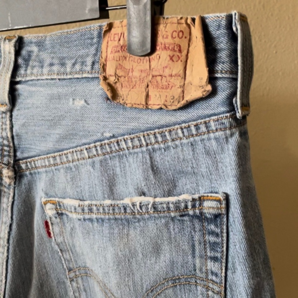 Levi’s distressed shorts